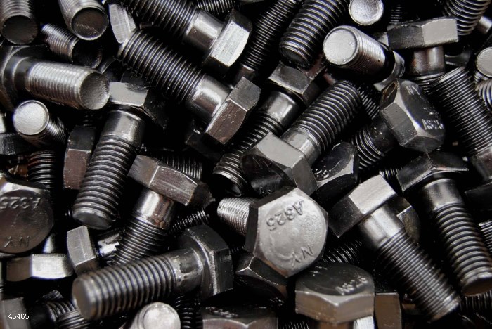 A325 BOLT, BLACK , ZINC , HDG