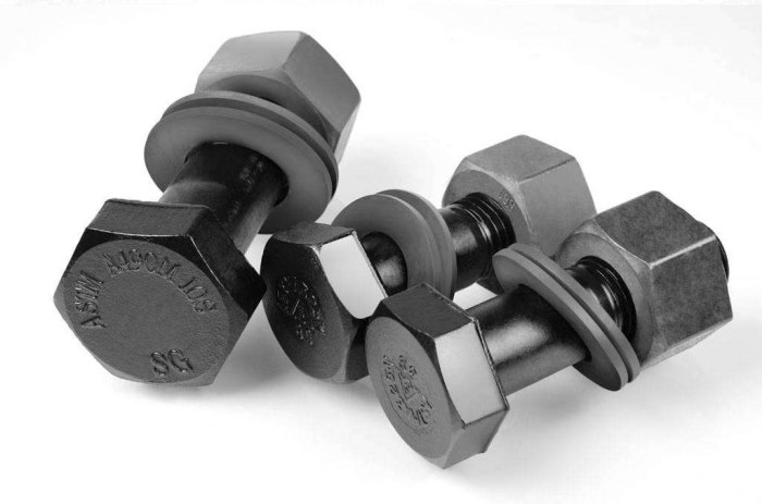 A490 BOLT , BLACK, HDG,ZINC