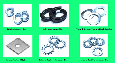 LOCK WASHER ,SQUARE WASHER ,ZINC,STAINLESS STEEL